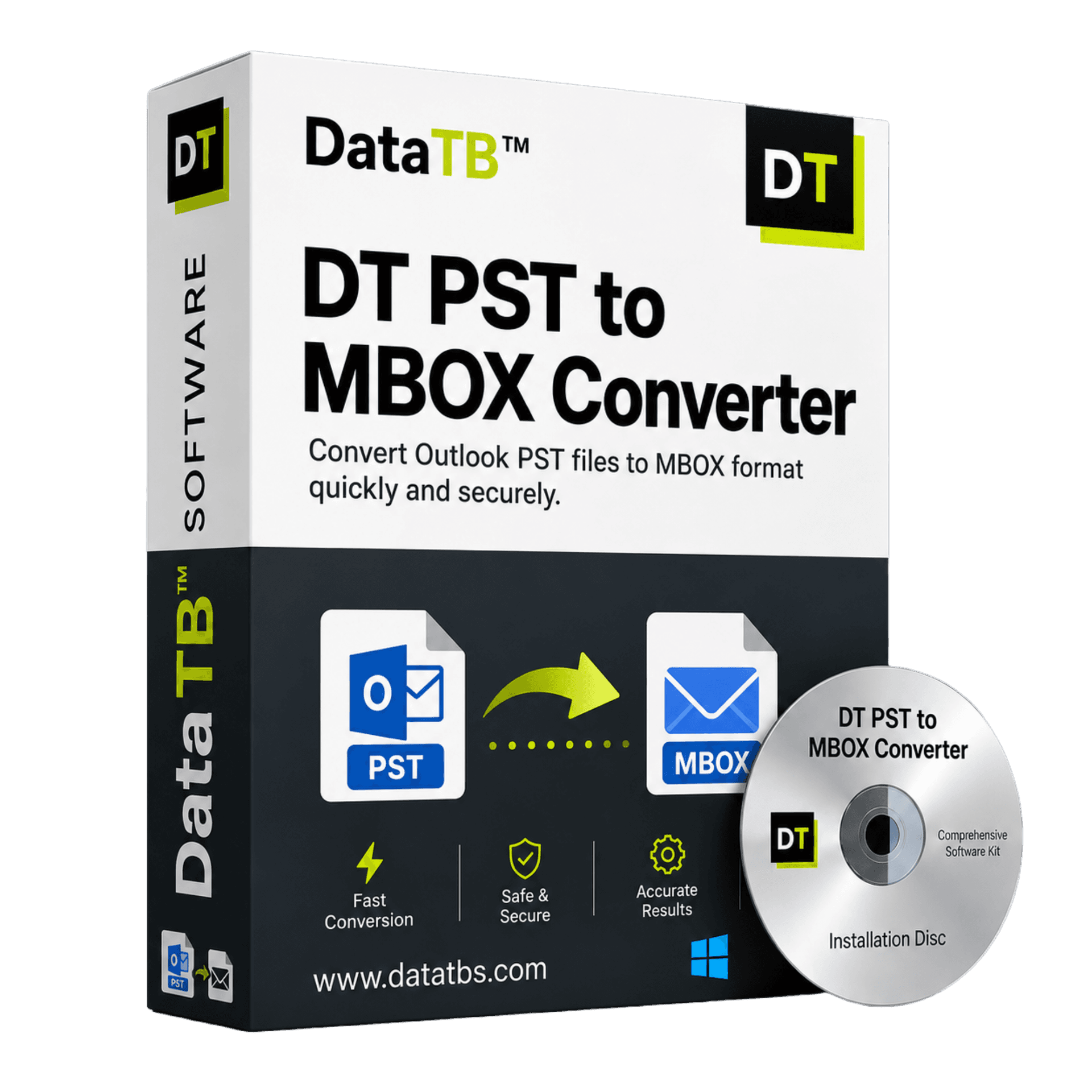 DT PST to MBOX Converter interface