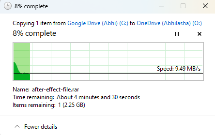 Copy files to OneDrive